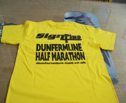 Screen Printed Marathon Tshirts Rear